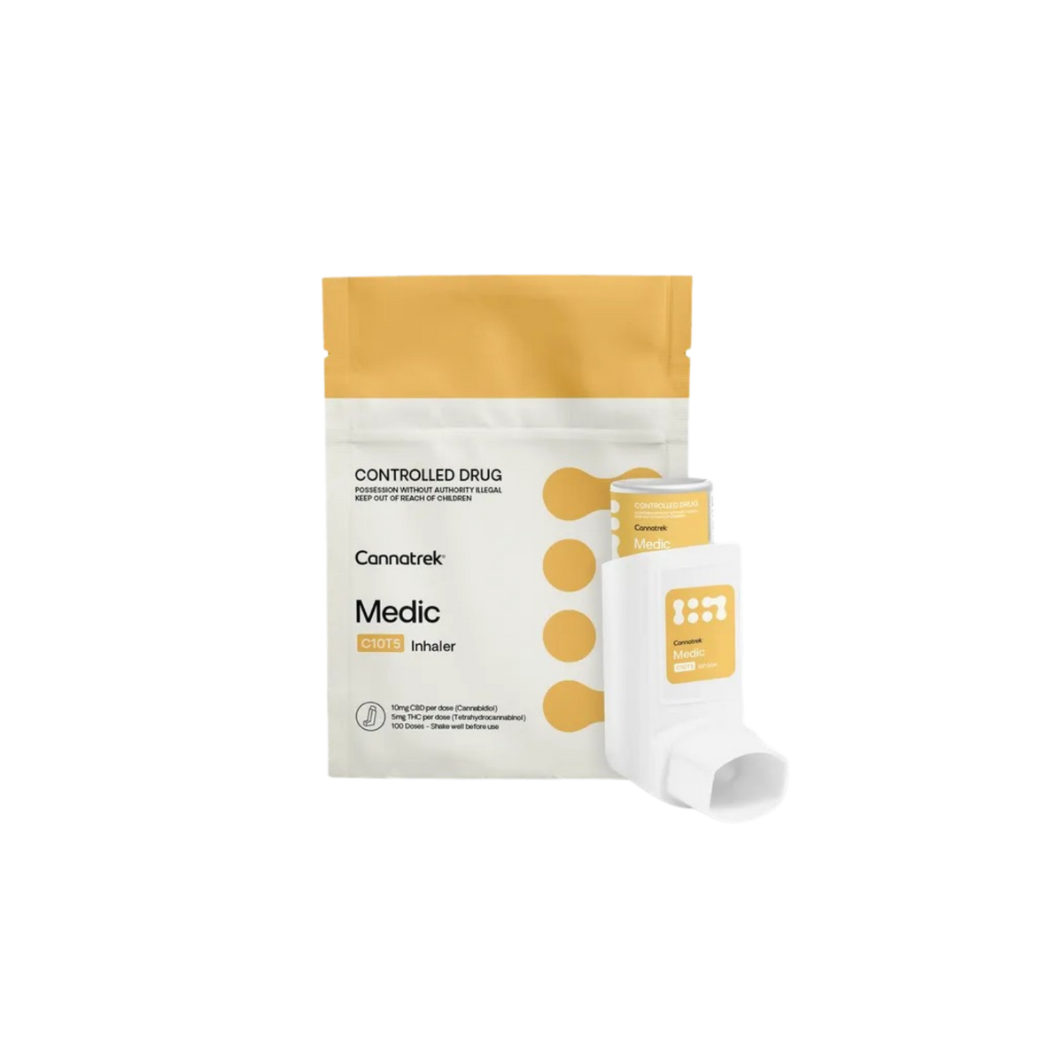 C10T5 Medic CBD 10mg/pump, THC 5mg/pump Inhaler 7.3ml